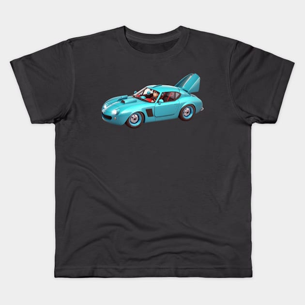 car cartoon Kids T-Shirt by stylishkhan